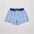 Boys' polyester sports casual shorts in straight-leg cut showing colour options HQ2043 through HQ2048