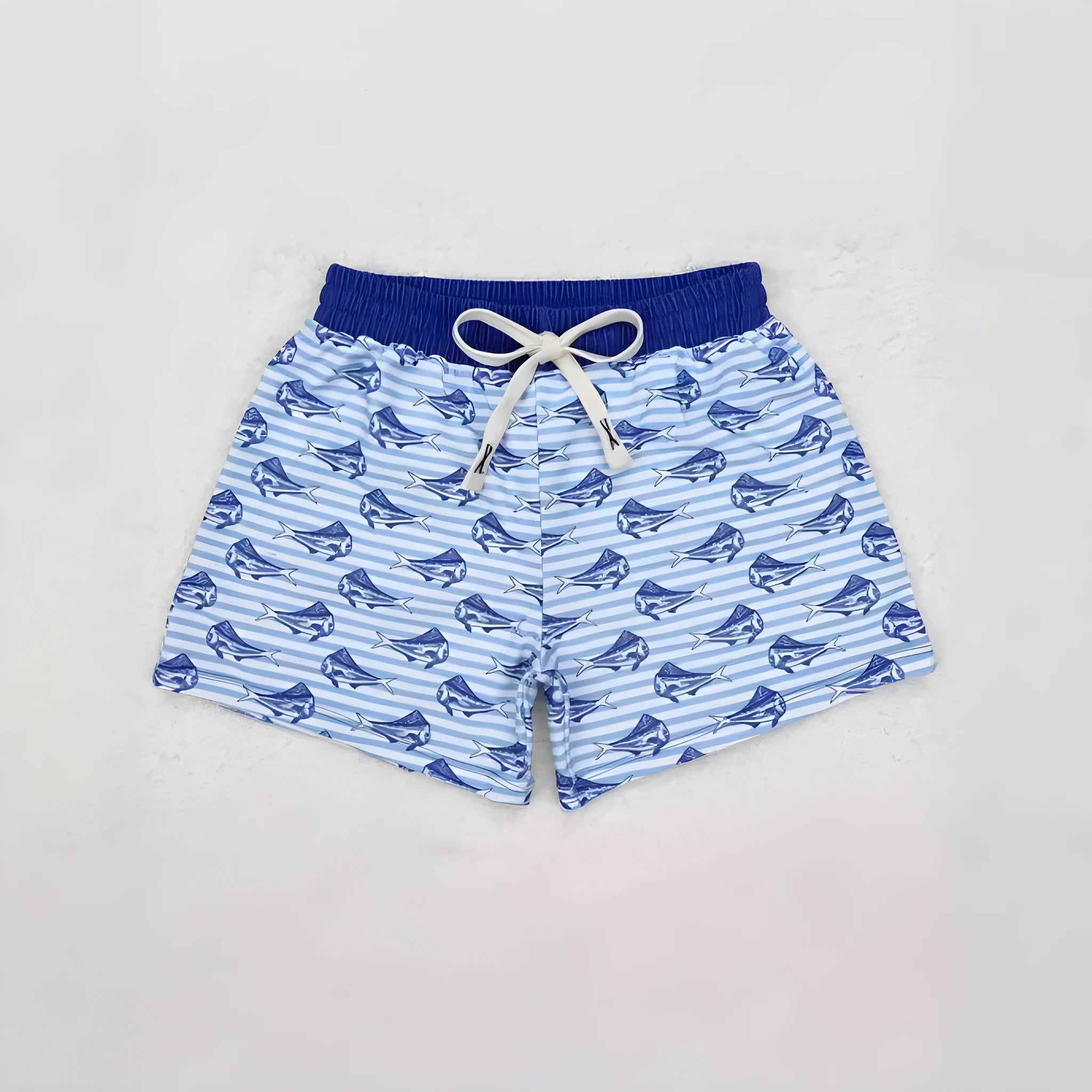 Boys' polyester sports casual shorts in straight-leg cut showing colour options HQ2043 through HQ2048