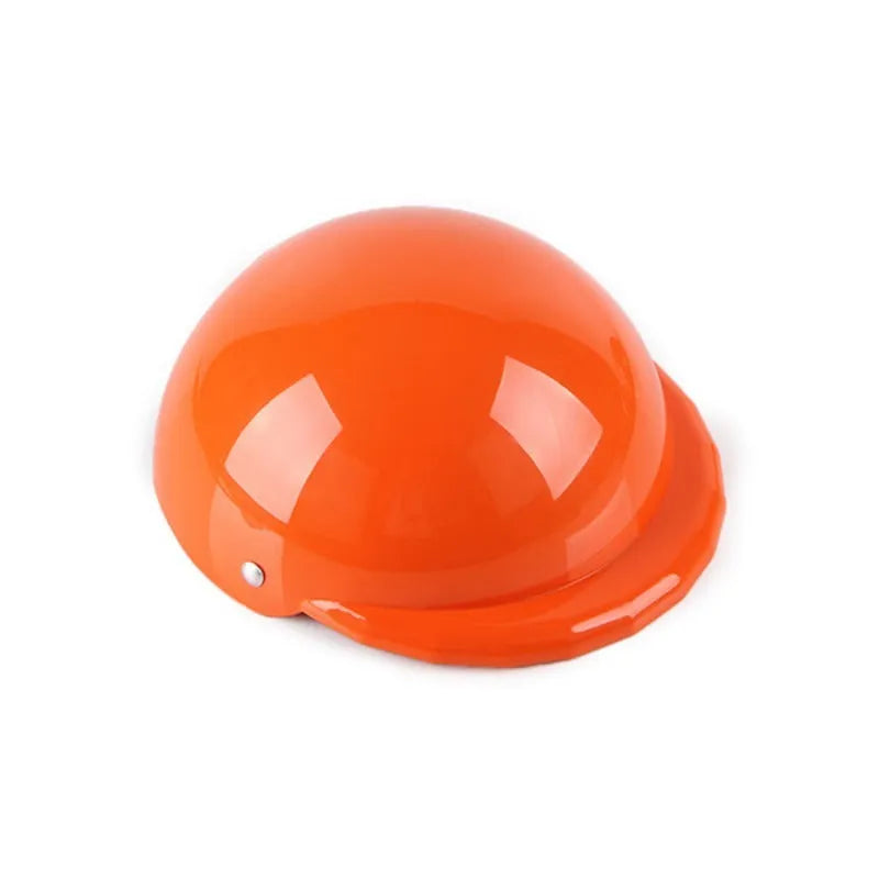 Plastic dog motorcycle helmet in pink, white, black, yellow, blue, orange or purplish red with three size options