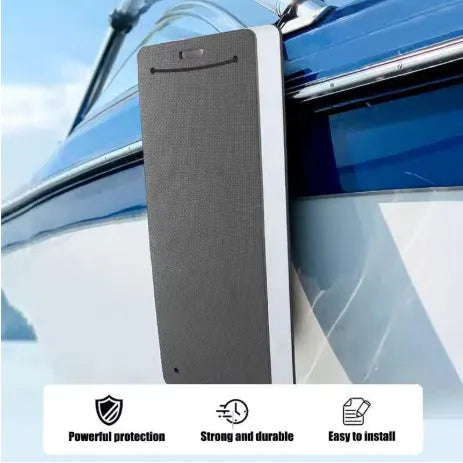 Blue and grey thickened EVA boat fender for shockproof marine docking protection.