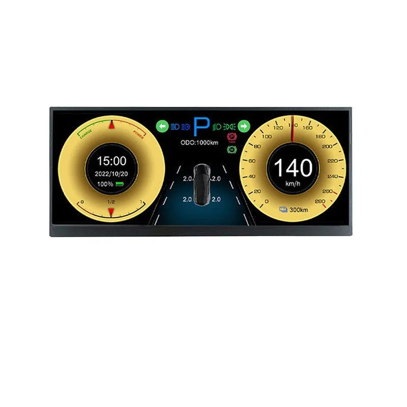 12.3-inch vehicle navigation display screen with HD resolution for car central control systems