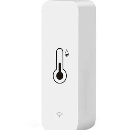 WiFi Zigbee temperature humidity sensor with ABS plastic housing measuring 72x25x20mm