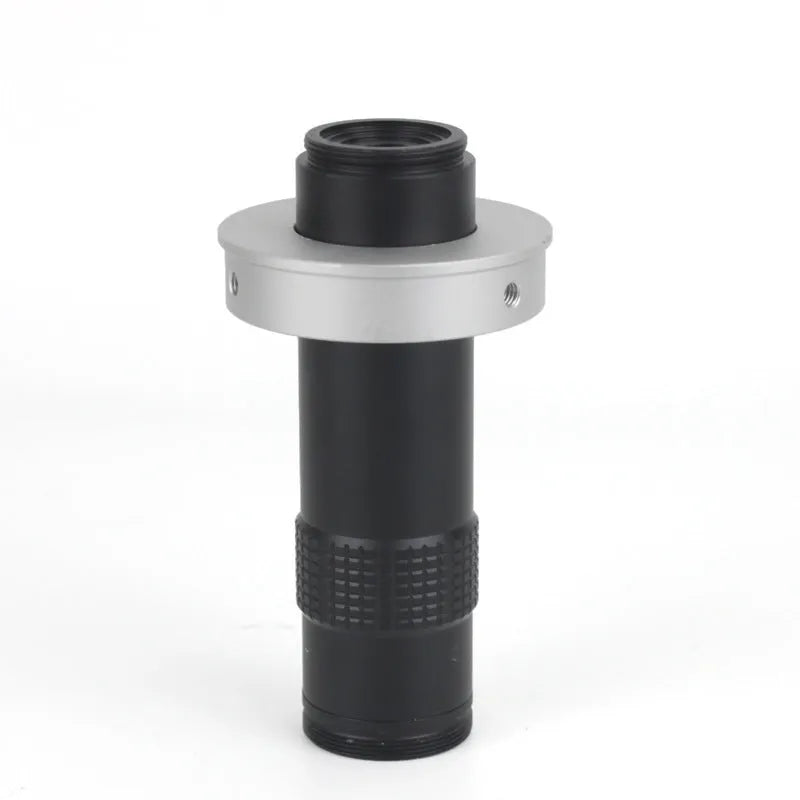 Black industrial camera monocular lens measuring 30mm diameter by 84mm length with 130 times magnification