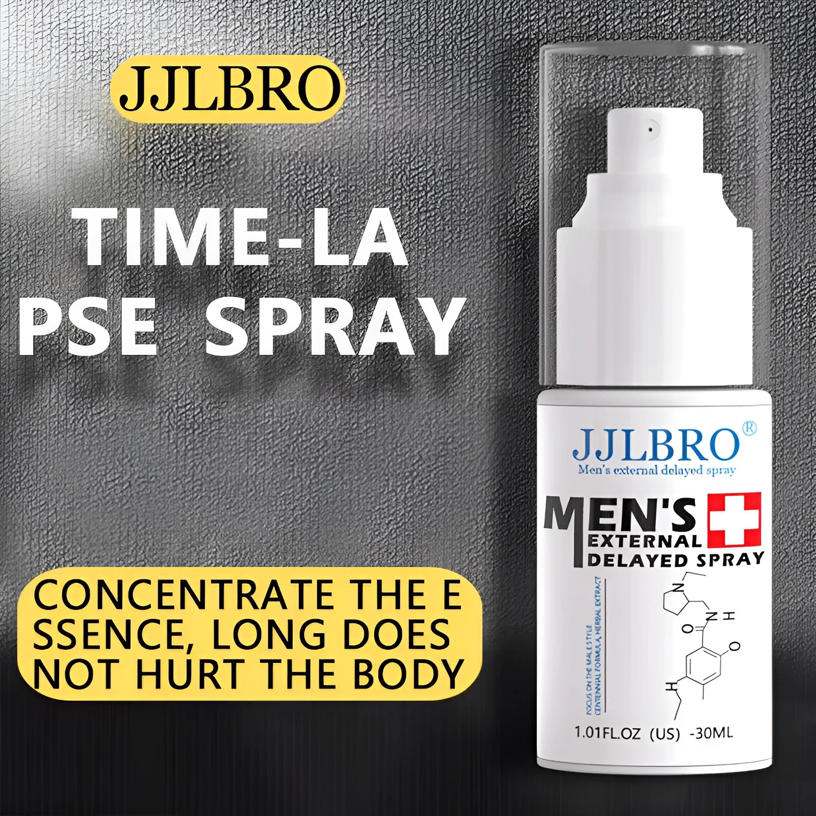 White JJLBRO plant extraction delayed spray 30ml bottle for time extension control