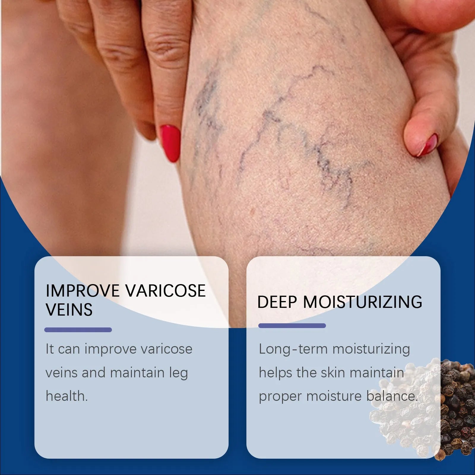 30ml Leg Care Spray bottle with menthol, ginger and horse chestnut for daily leg massage