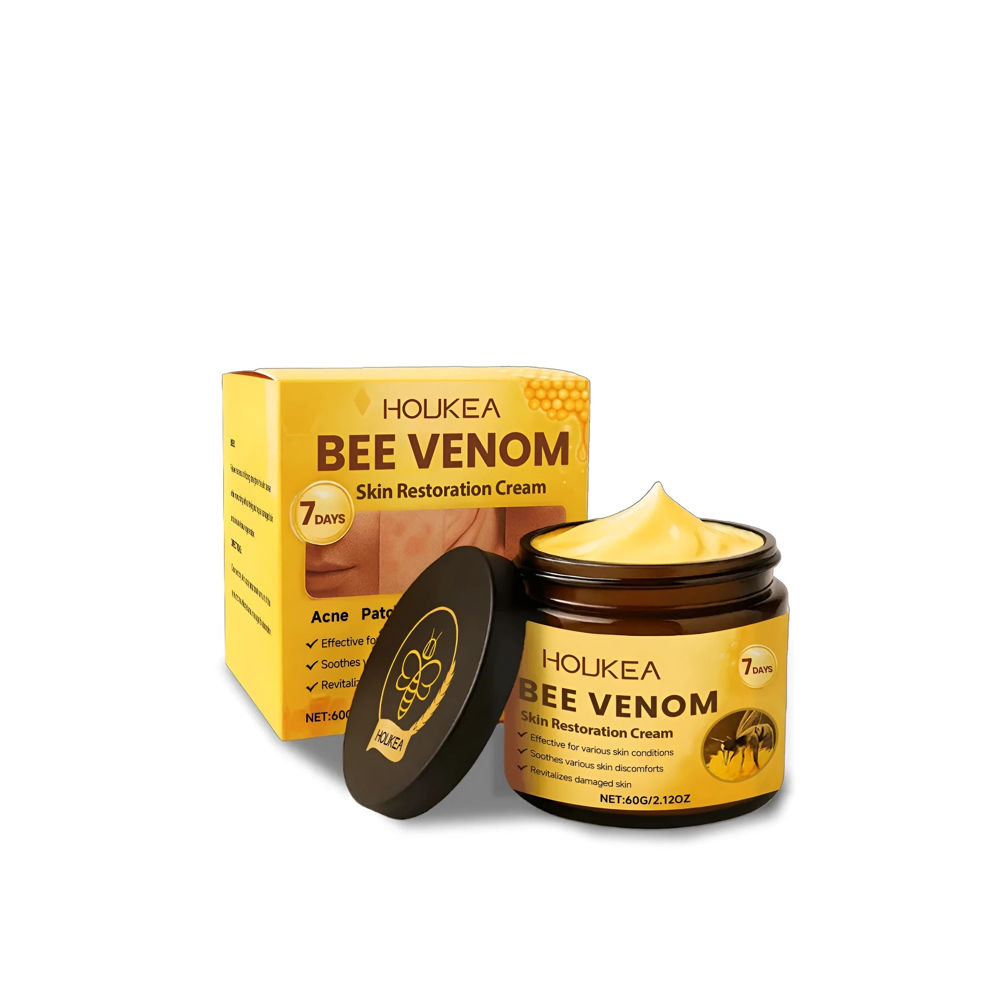 60g tube of skin repair cream with mint, bee venom, chamomile, and calendula