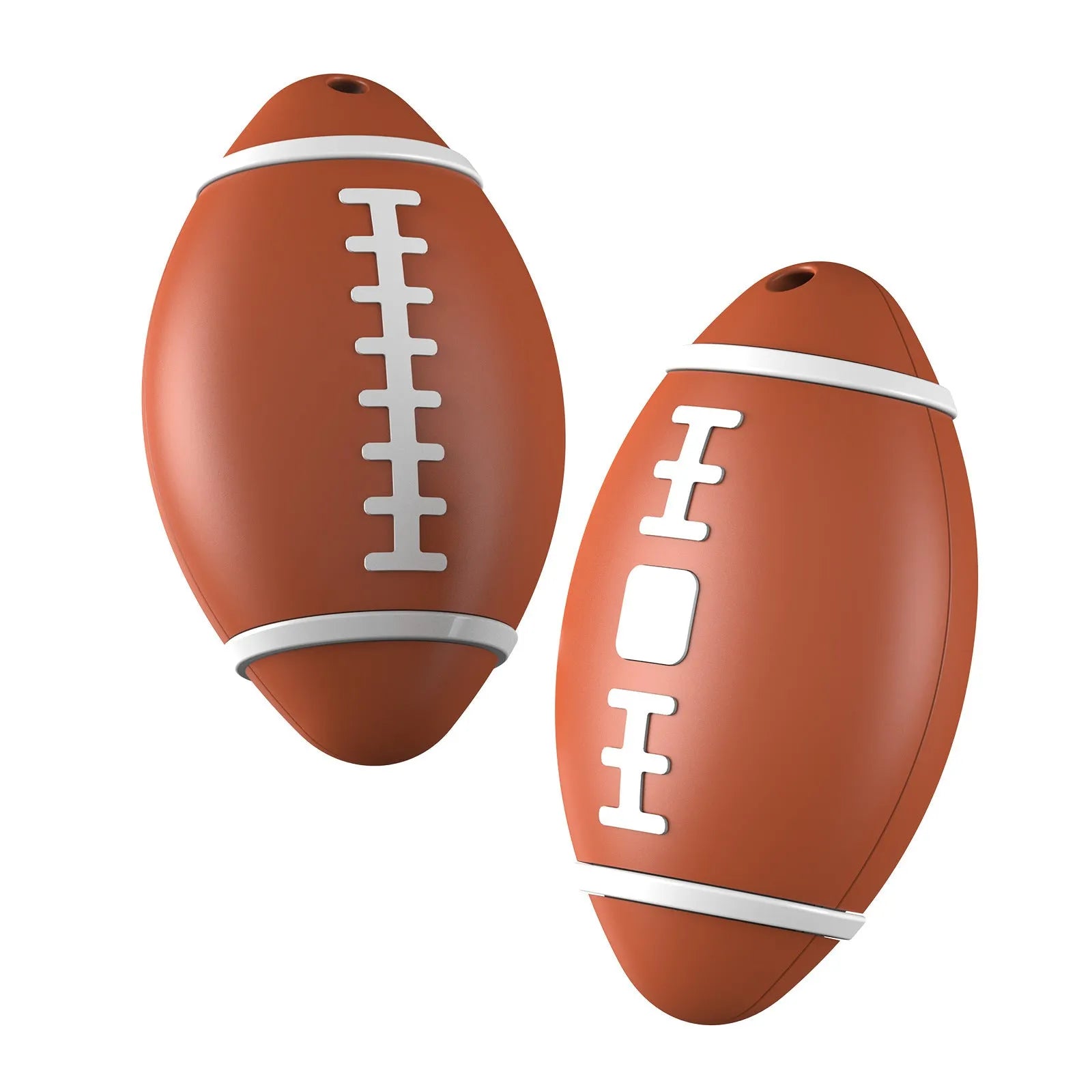 F06 Rugby model anti-loss alarm device in black, brown, or green, showing 31.8mm circular ABS plastic casing.