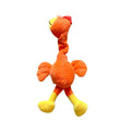 Screaming chicken squeaky dog toy in cartoon bird style – soft plush chew toy for small to large dogs