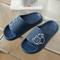 Cat-shaped thick platform EVA slippers in various colours on a non-slip sole