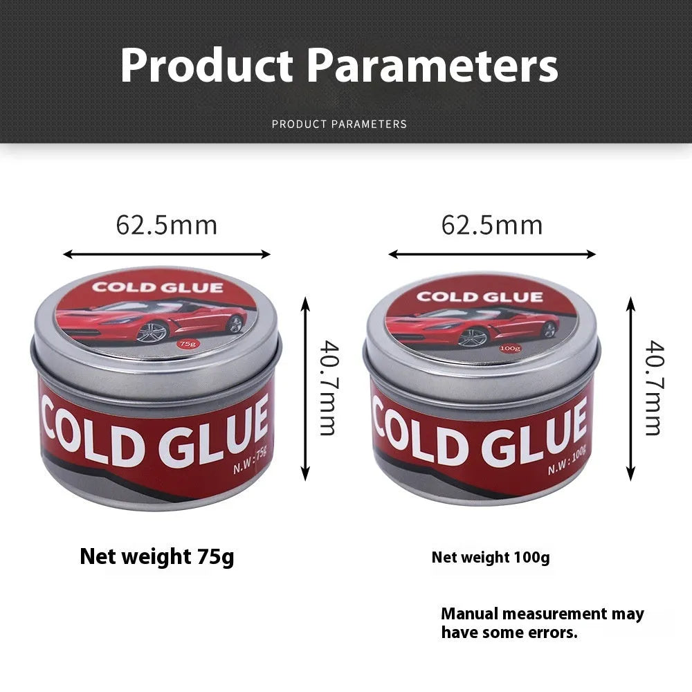 Tube of professional cold glue for car body dent and scratch repair
