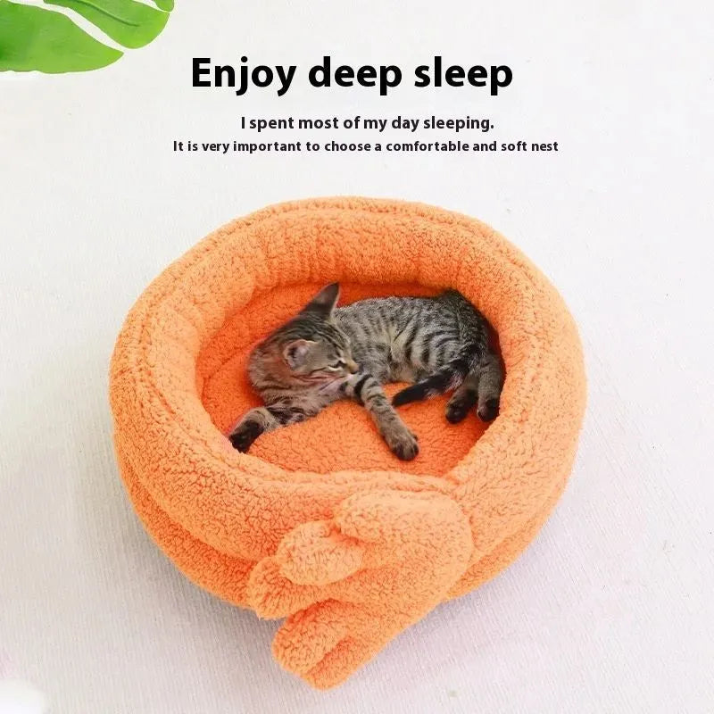 Yellow thickened plush pet kennel mattress measuring 48 by 20 centimetres