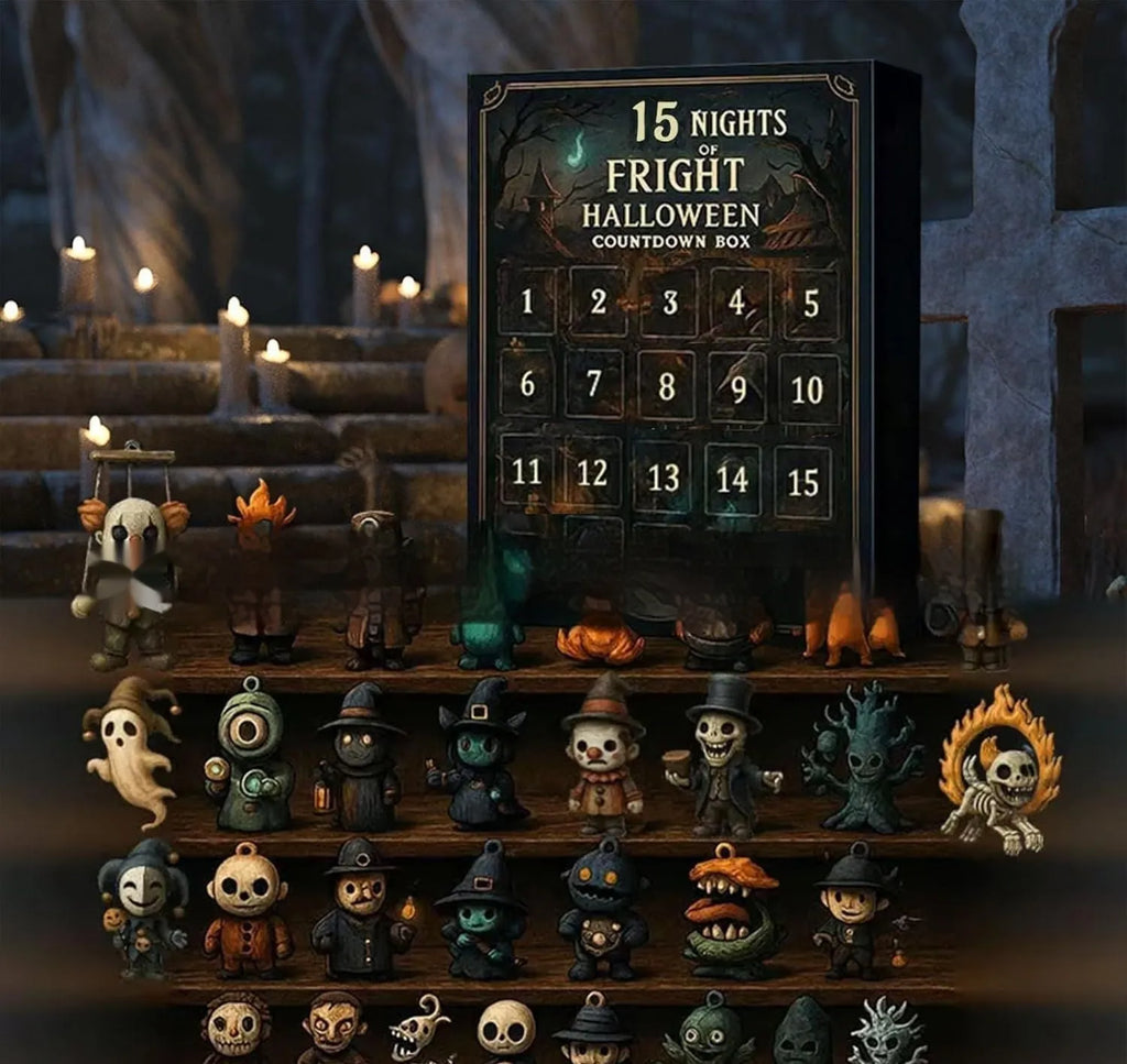 31 Night Scare Halloween Countdown Box blind box with resin horror dolls