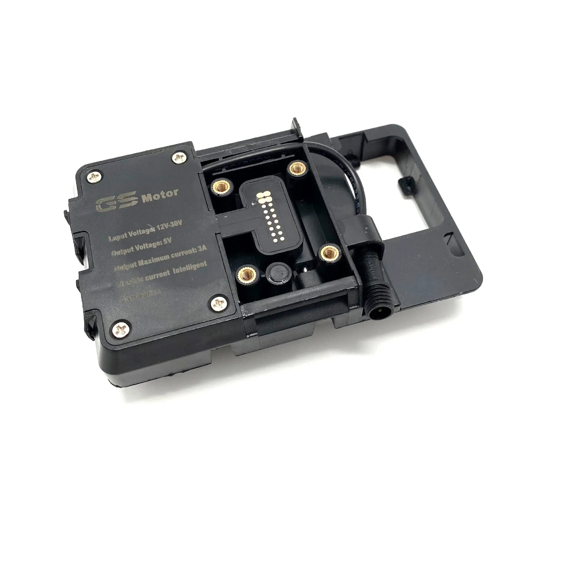 Black ABS plastic motorcycle navigation bracket for BMW R1200GS and R1250GS models