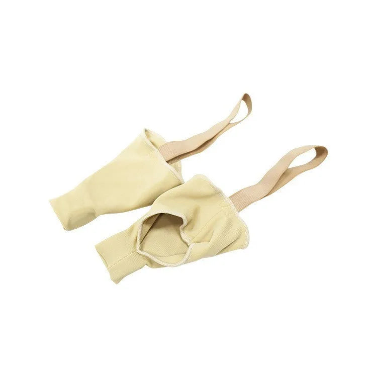 A pair of flexible TPU toe separators, shown in small toe triangle cover and three rear support set styles.