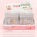 Set of twelve colourful 0.5mm gel pens with plastic bodies for writing and stationery.
