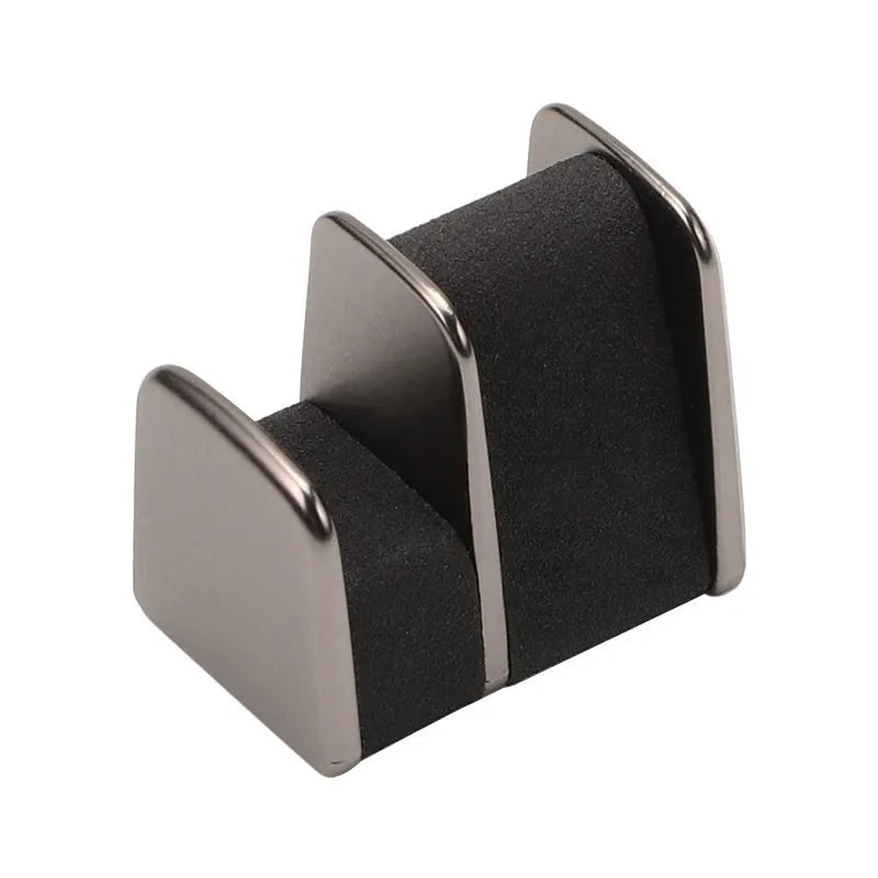Zinc alloy car dashboard glasses clip holder in four colour options on vehicle dashboard