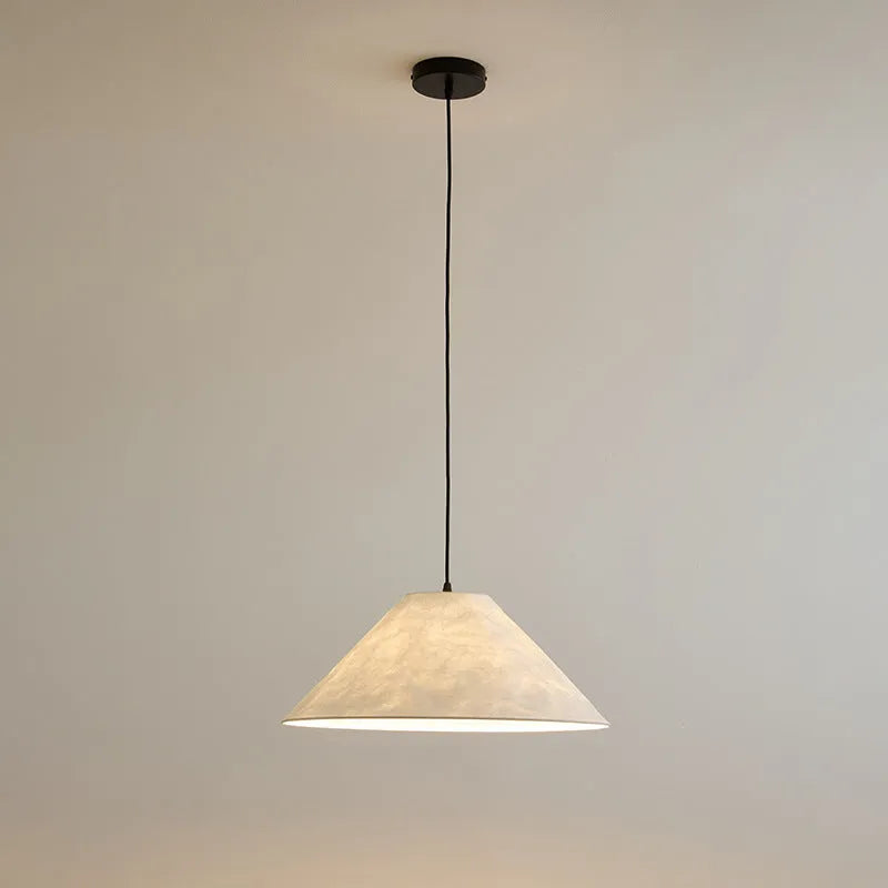 Nordic Japanese style chandelier in Platinum finish, 50cm diameter, for dining room or bedroom
