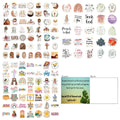 Set of 50 graffiti stickers with random printed patterns for decorative craft projects