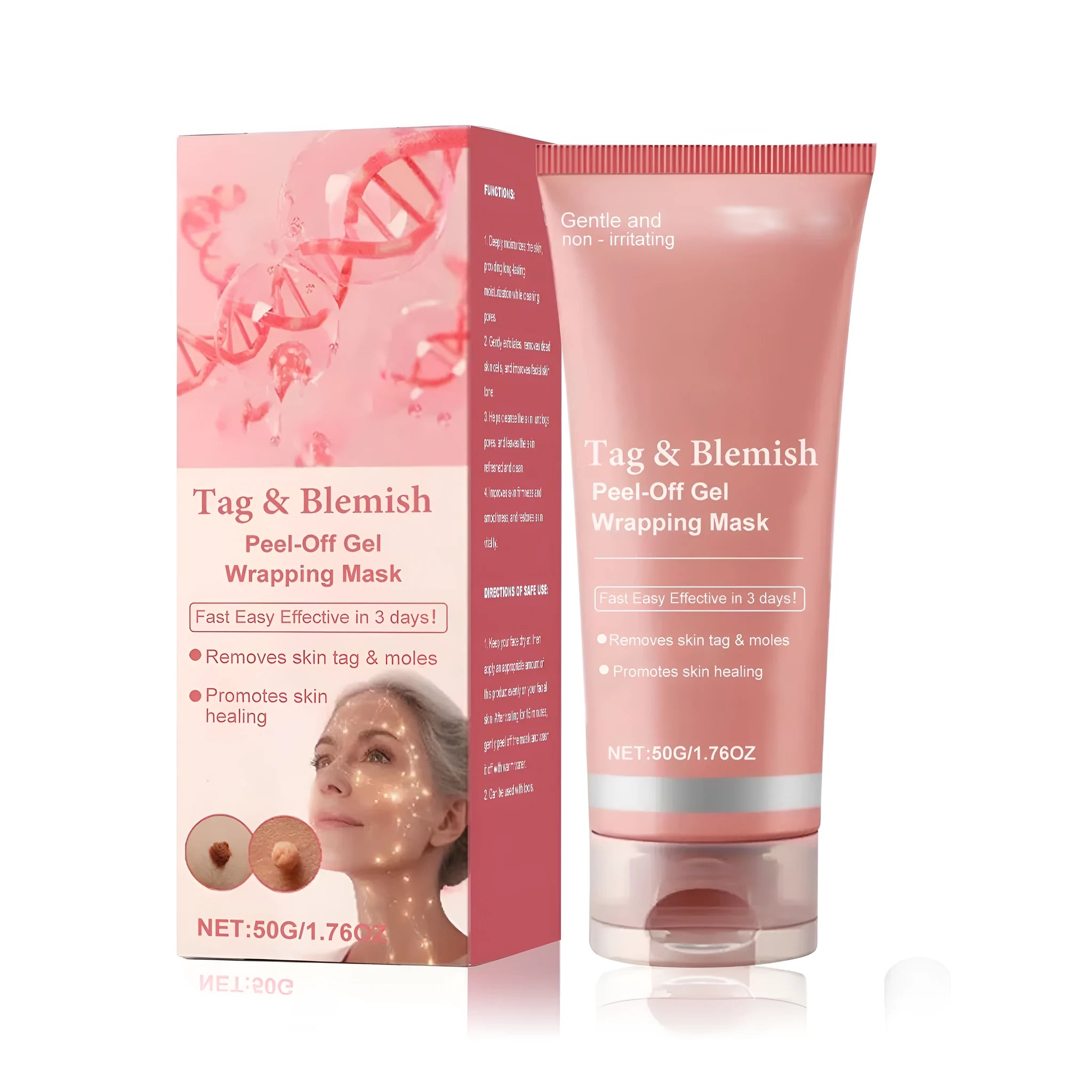 Moisturising wart removing tear facial mask with collagen and glycerin formulation
