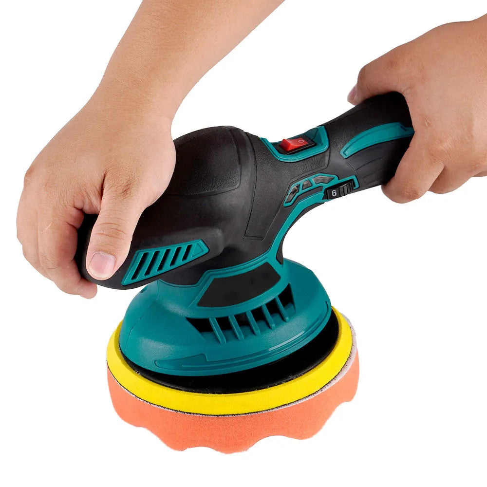 Cordless car polishing machine with 145mm disc and 21v lithium battery