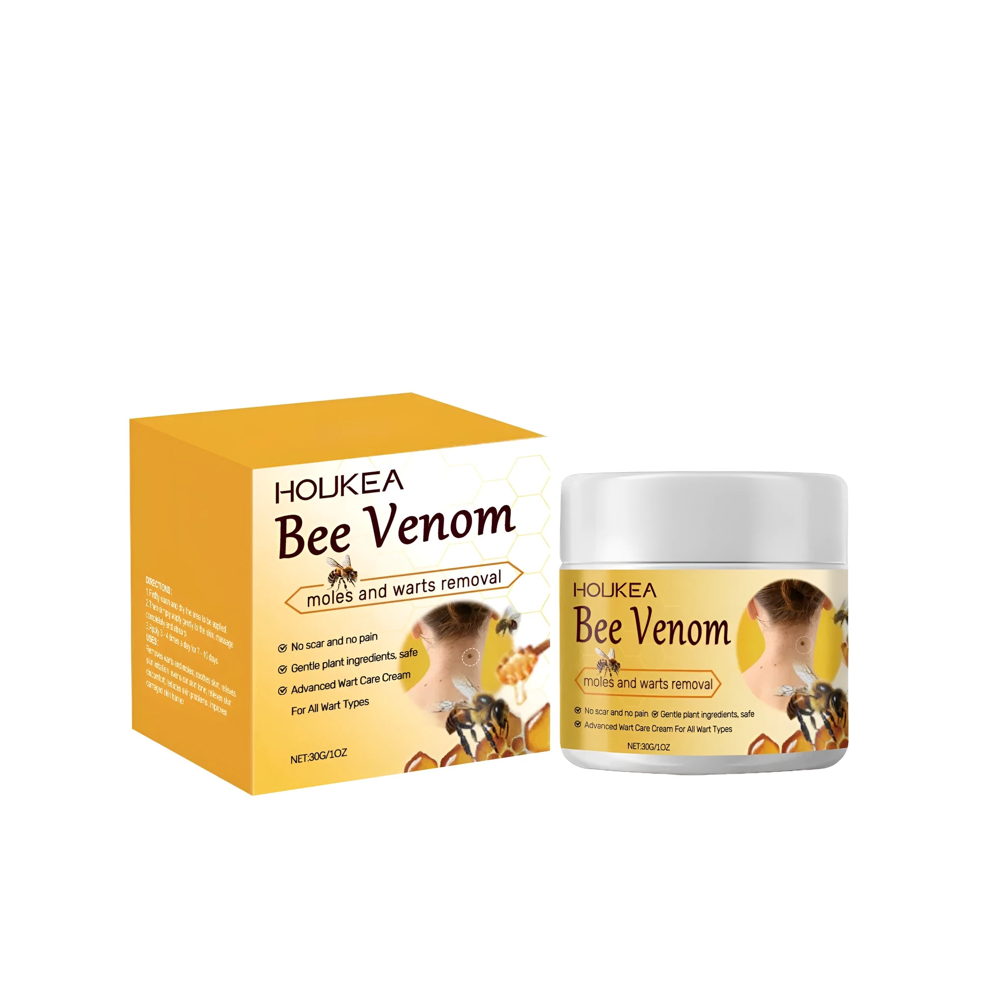 30g jar of multi-effect skin repair cream with bee venom and mint extract