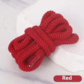 Oval shoelace adapter rope in multiple colours, showing 1.0 cm width and length options for sweatshirts and hats.