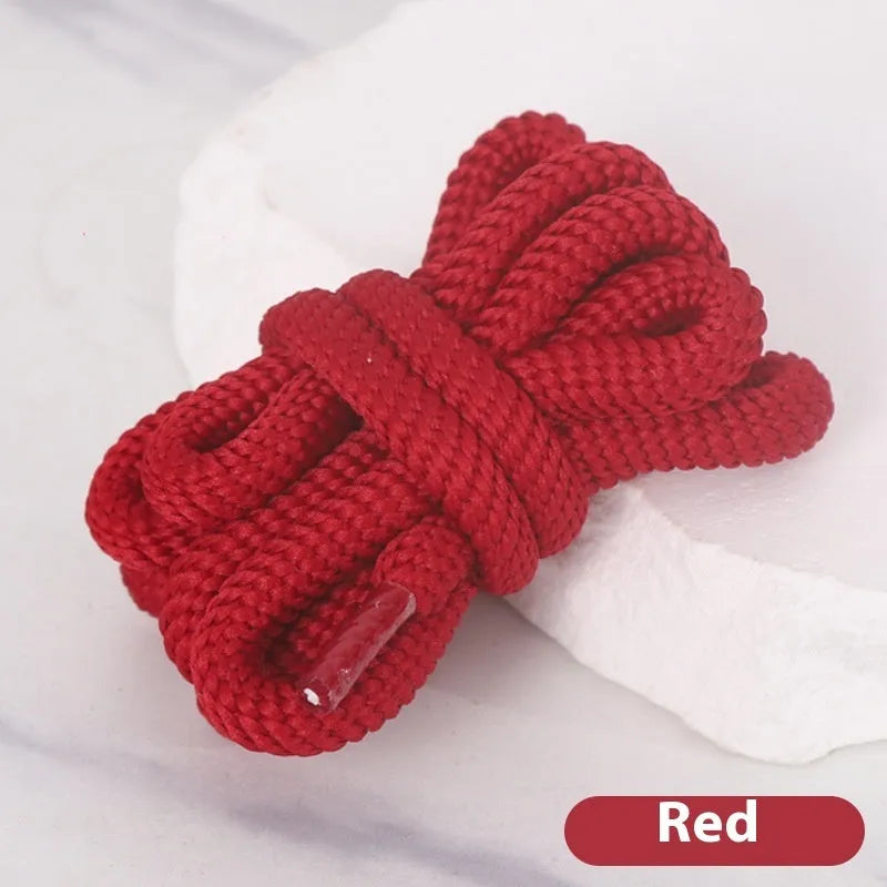 Oval shoelace adapter rope in multiple colours, showing 1.0 cm width and length options for sweatshirts and hats.