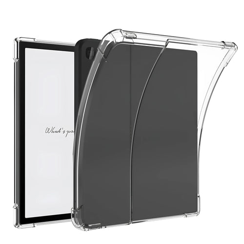 Transparent airbag protective case for 7-inch Xiaomi e-reader showing shockproof TPU construction