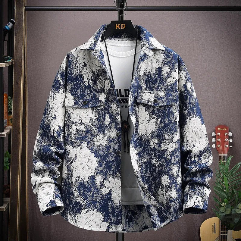 Lapel shirt coat with long sleeves and straight hem in various colour options