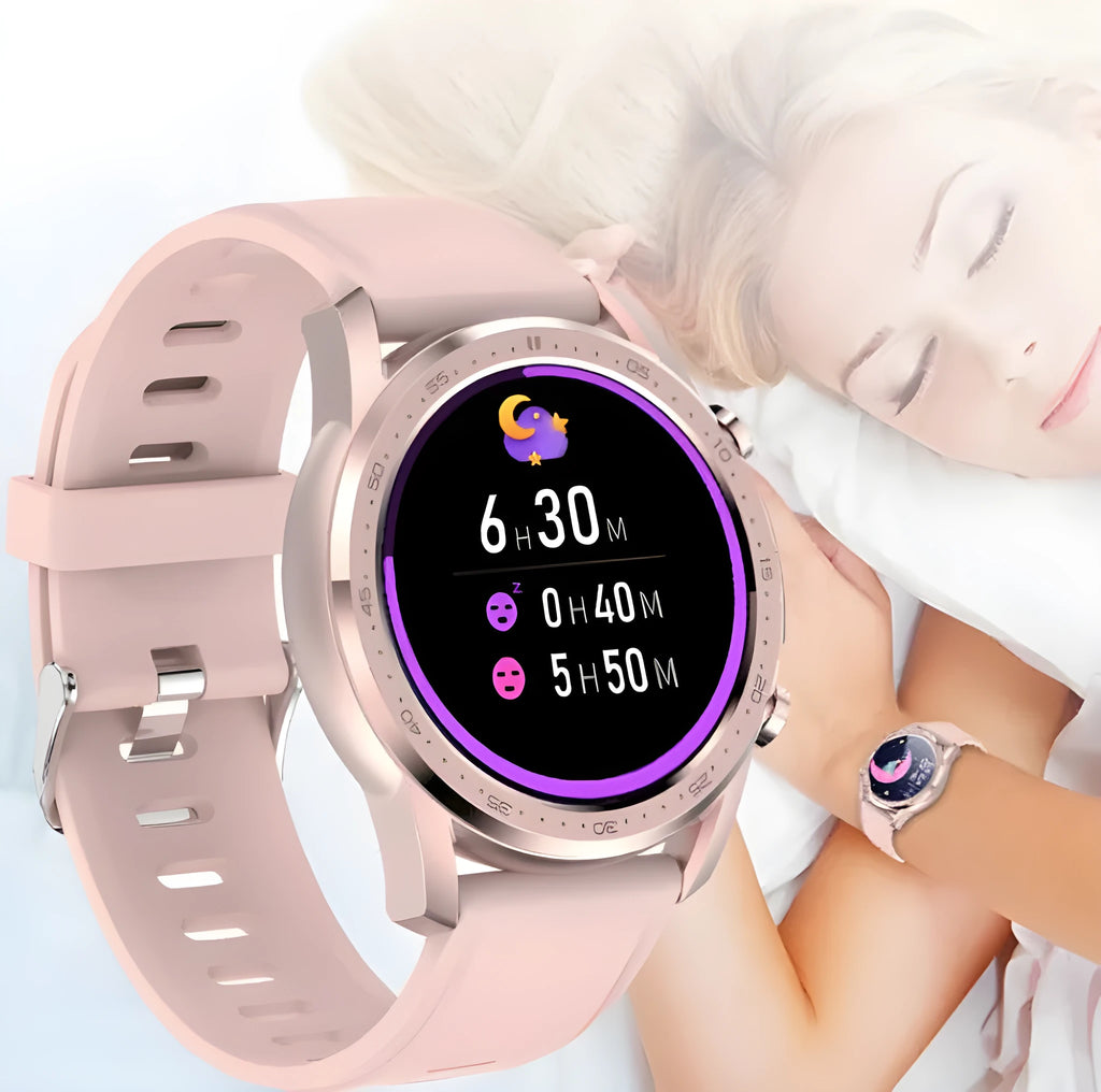 Youth2 black body temperature smart bracelet with zinc alloy case on a wrist.