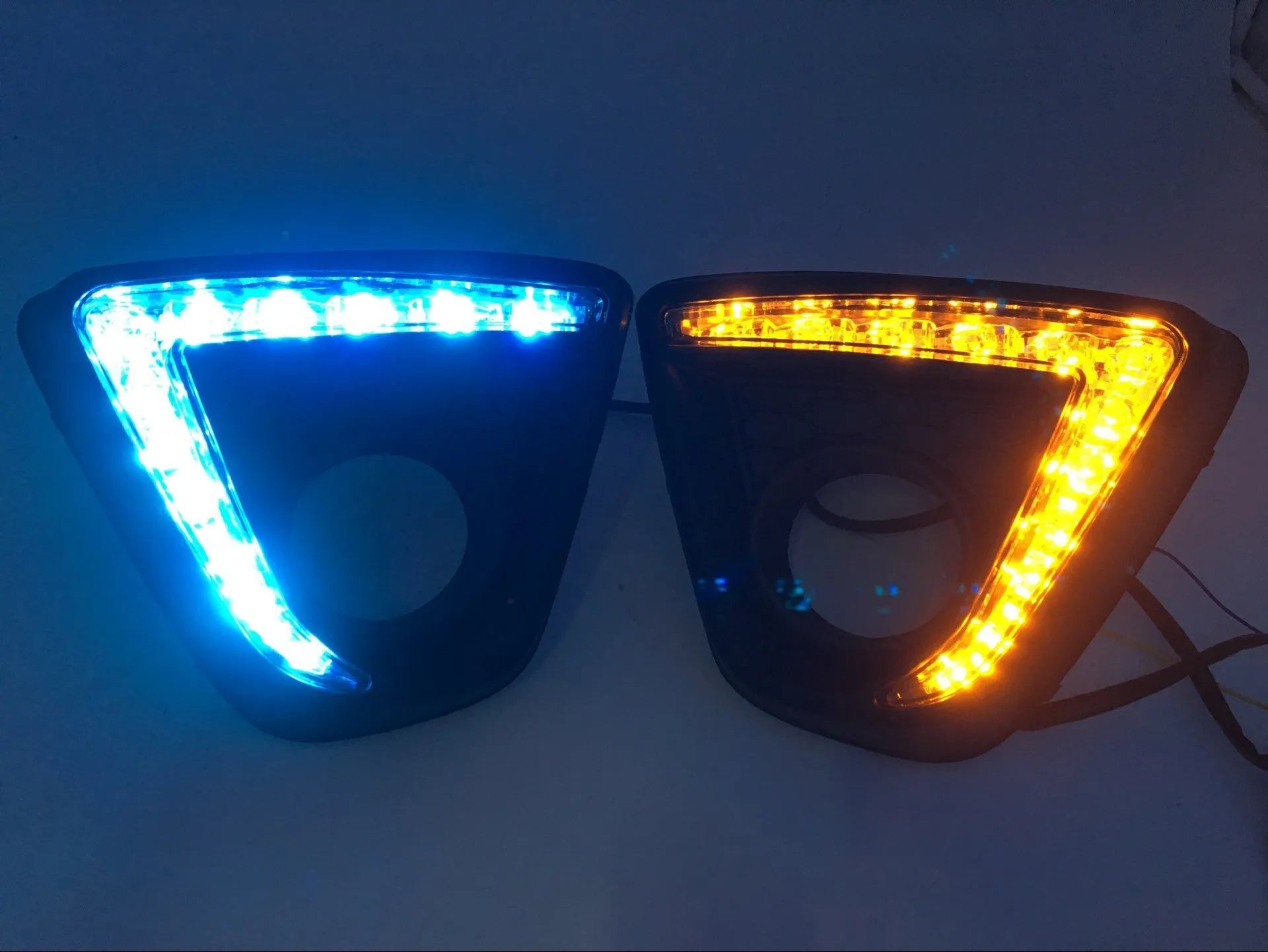 Mazda CX-5 LED daytime running light bulb set with multiple style options on a white background.