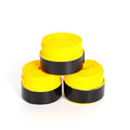 Frosted PU non-slip badminton racket grip sweat belt in black with flat hand glue design