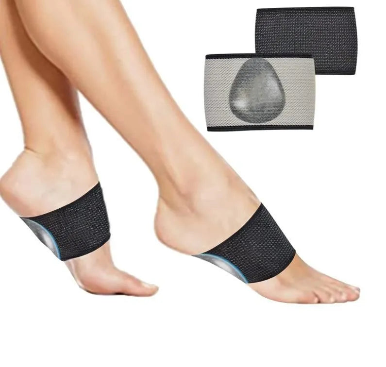 PU elastic foot bandage cover with arch support in ordinary and heart style designs