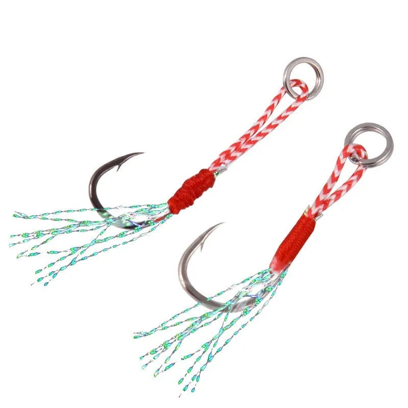 Bright wire iron plate single fishing hook in sizes from 9 to 14 for sea fishing.