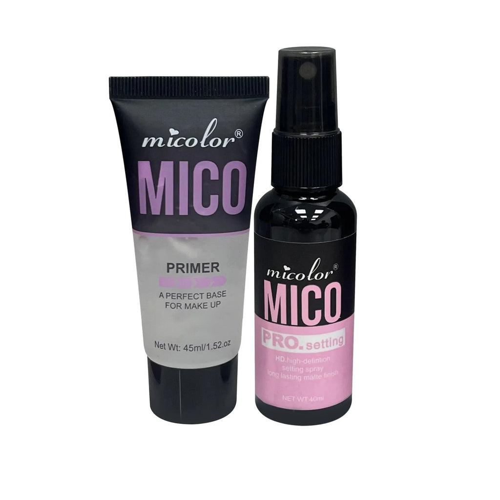 Two-in-one makeup primer and final sealer spray with 45ml and 40ml bottles