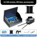Fish finder underwater camera with 4.3-inch screen showing HD underwater visuals and temperature display
