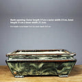 Rectangular ceramic flower pot with dark Jun glaze in large size 37 from Foshan