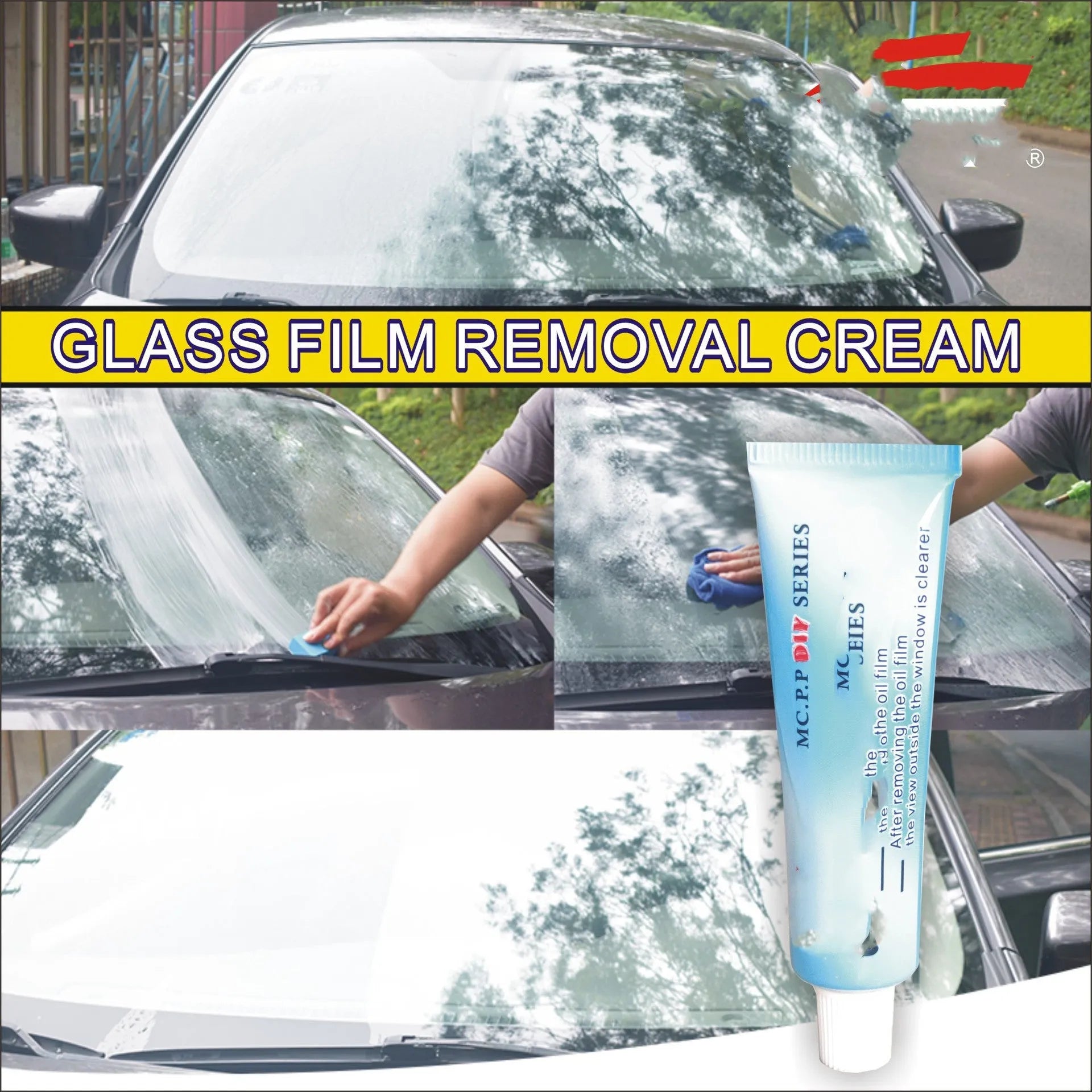 15ml automotive glass anti-fog spray bottle in white packaging with English labelling