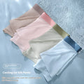 Men's ice silk shorts with graphene antibacterial technology in bean green colour showing seamless construction