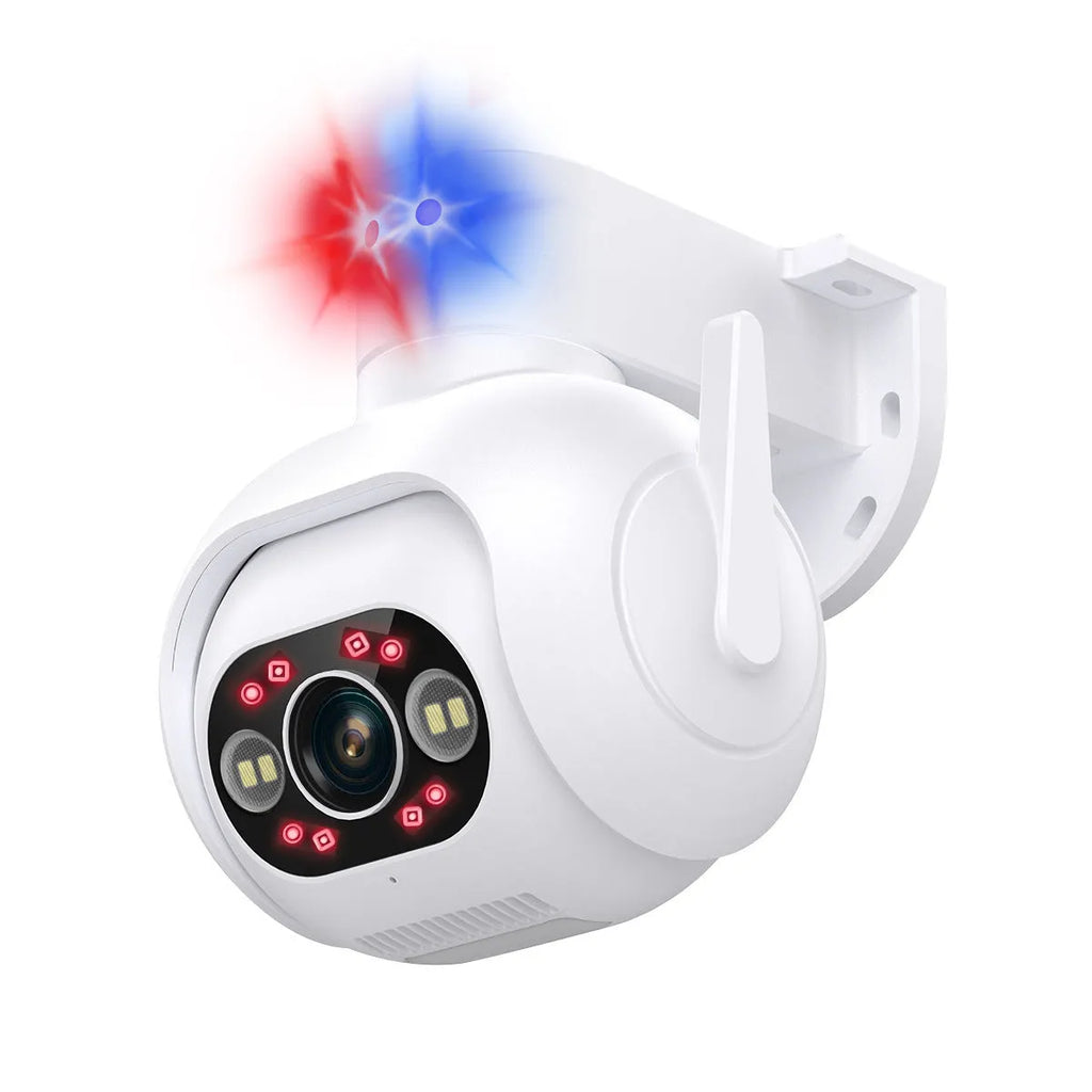 Smart colour night vision security camera with 4MP resolution and IP66 waterproof rating