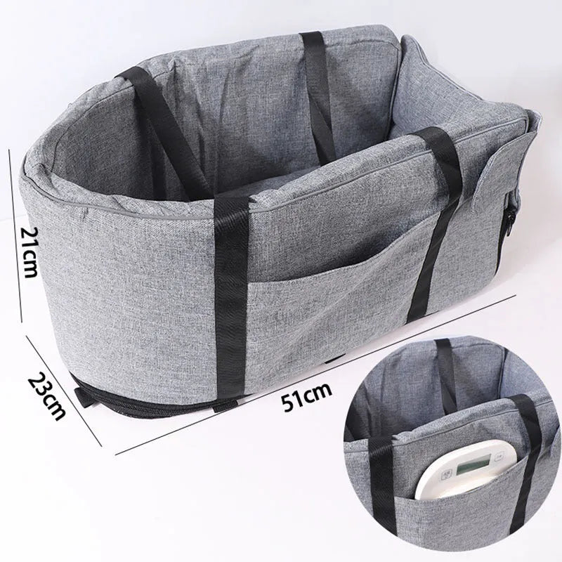 Outdoor cloth dog kennel in blue, suitable for garden or car use