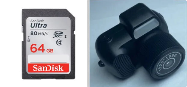 Black Y3000 HD outdoor sports camera with small display screen on a compact body
