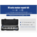 Chromium vanadium steel socket ratchet wrench set in open case showing sockets and ratchet handle