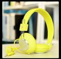 Wired head-mounted sports earphones with microphone in multiple colour options