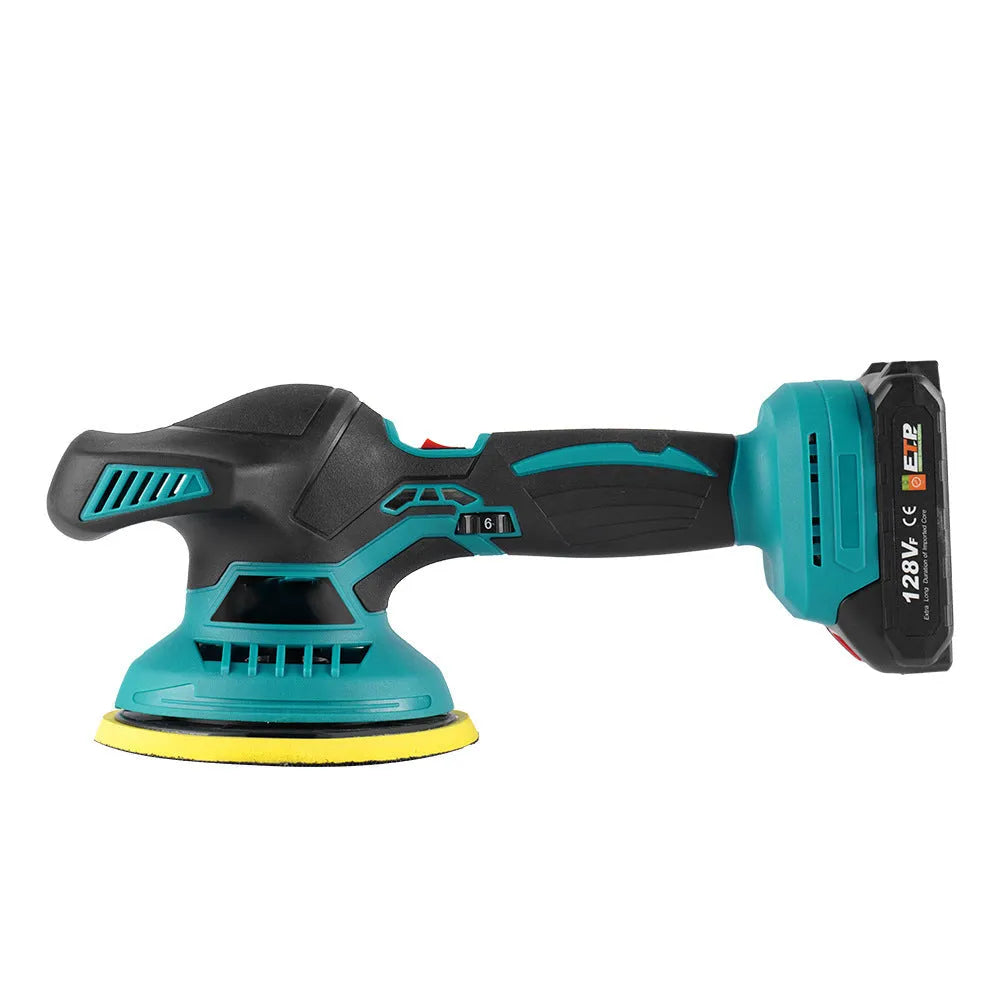 Cordless car polishing machine with 145mm disc and 21v lithium battery