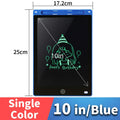 LCD writing tablet with stylus in three screen sizes for children's drawing and writing