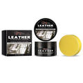 100g bottle of leather cleaning cream with a separate sponge applicator for leather care.