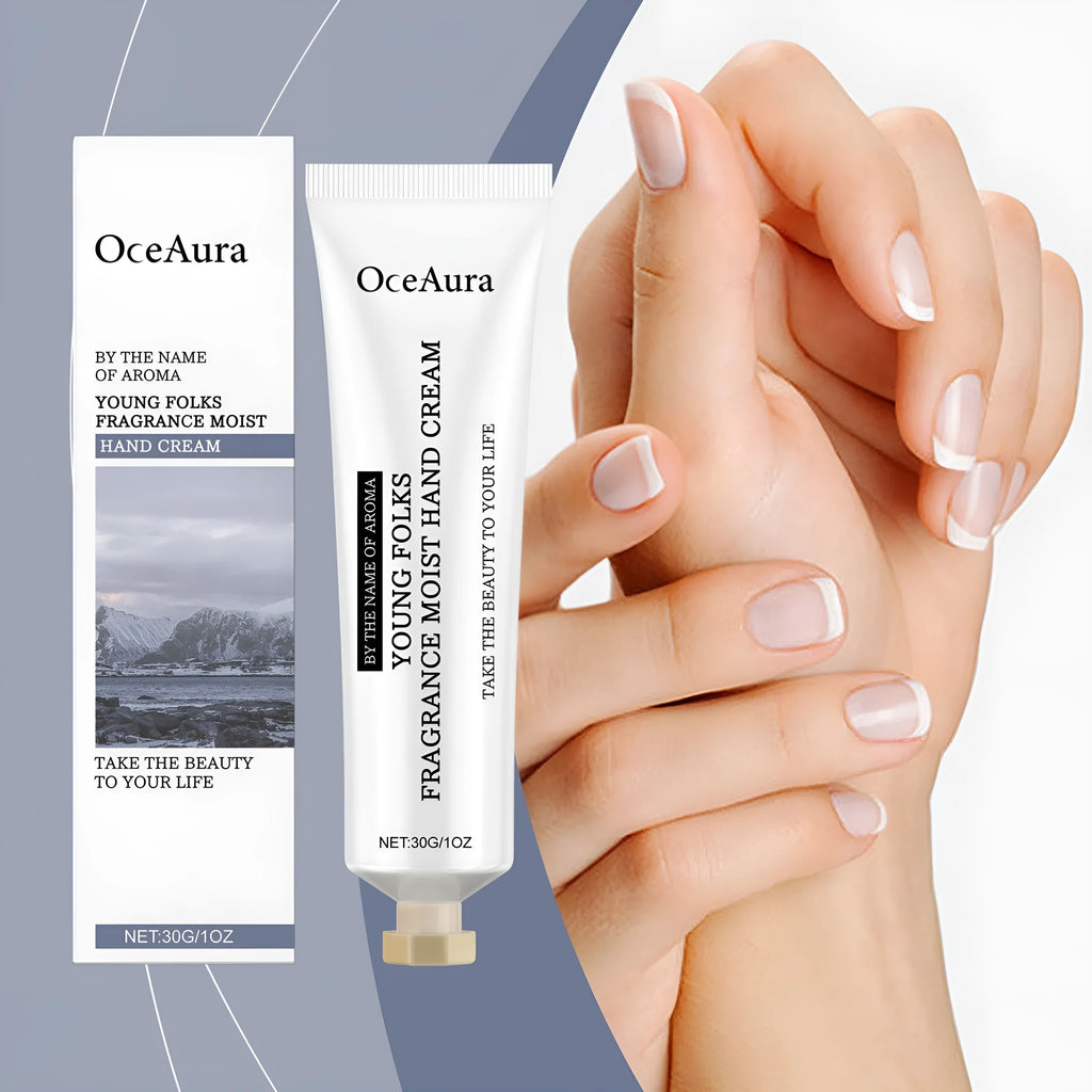 30g tube of moisturising fragrance hand cream with glycerin and hyaluronic acid