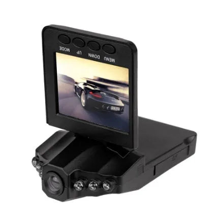 H198 HD six-light infrared night vision car dashboard camera DVR with aircraft nose design.