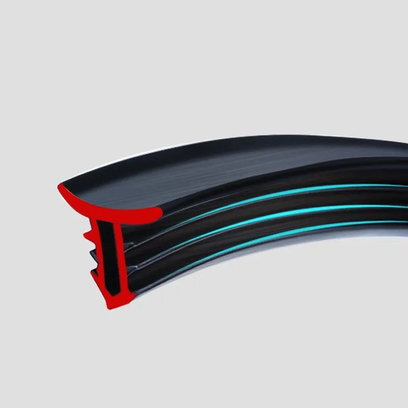 Mitsubishi Outlander dashboard soundproof seal strip showing silicone material and six-card slot design